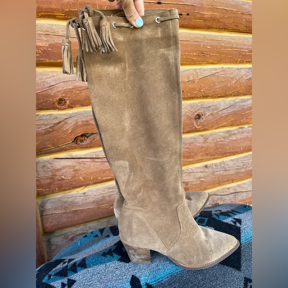 Sole Society knee-high cowboy boots 7.5 - Picture 3 of 5